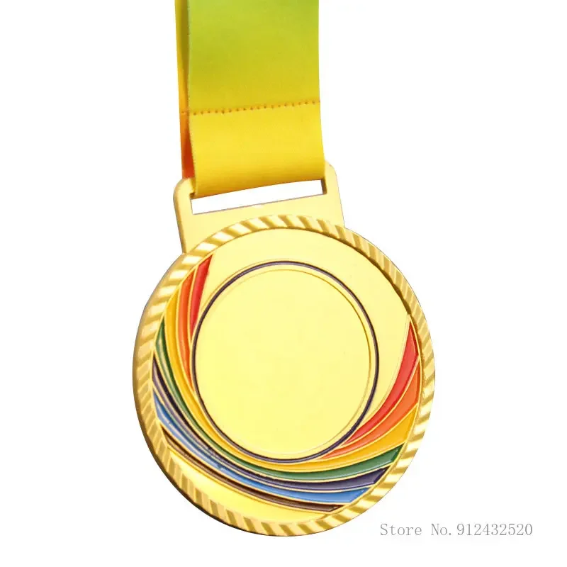 Custom Metal Sports Medal for football, table tennis, swimming, volleyball, taekwondo, dance competition, general sports, 10Pcs