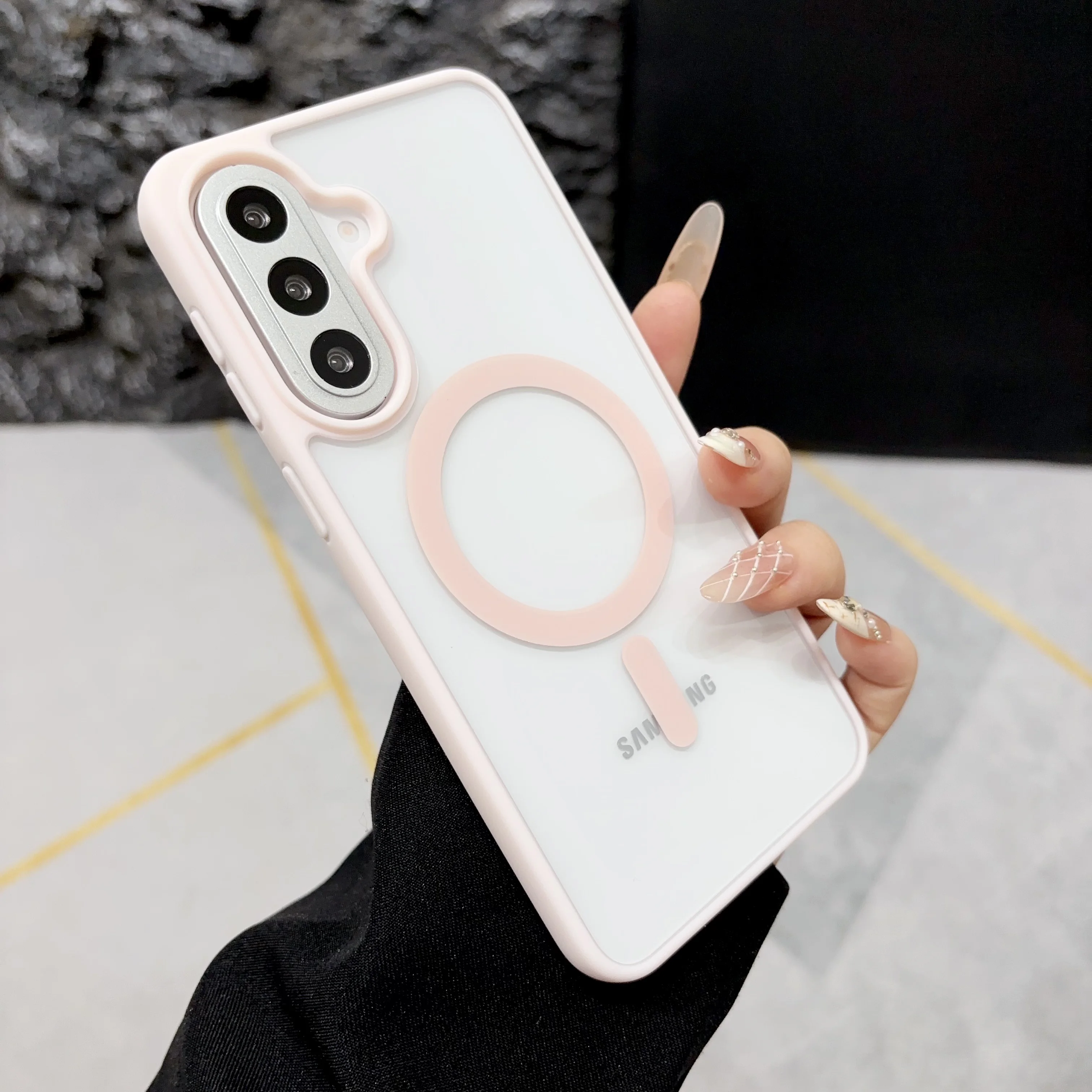 Vibrant Acrylic Magnetic Phone Case with Magsafe Feature