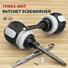 Premium Ergonomic Ratchet Screwdriver Set - Double-Headed, Labor-Saving, Comfort Grip for Max Efficiency & Durability 1
