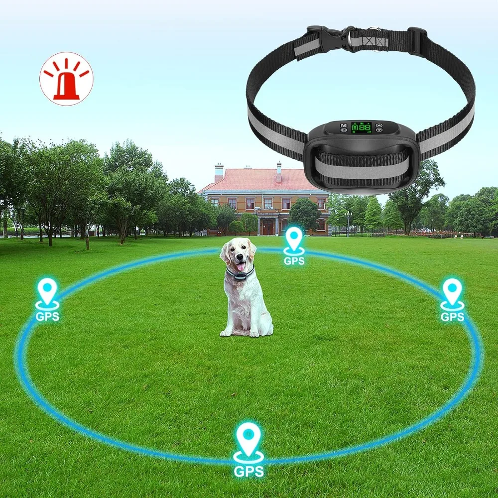

Wireless Dog Collar, Upgraded Electric Pet Containment System, Waterproof Rechargeable Collars with Beep, Dog Collar