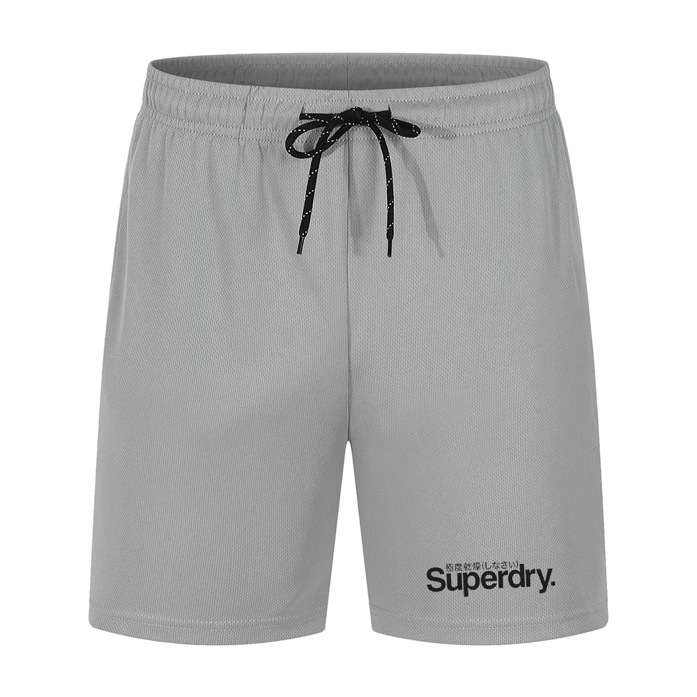 Men's mesh printed mesh shorts Beach pants Seaside summer running fitness pants Breathable quick drying men's hip hop clothing 4