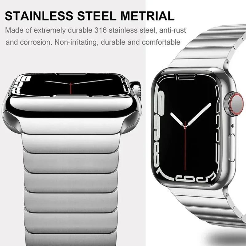 Sleek Titanium Color Stainless Steel Bracelet