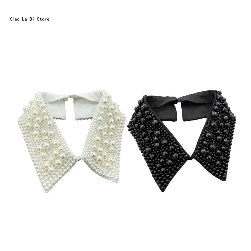 

Collar Shawl Sweet Pearls Shawl Matching Cheongsam Qipao Peterpan Collar Decorative Shirt Collar Dress Collar XXFD