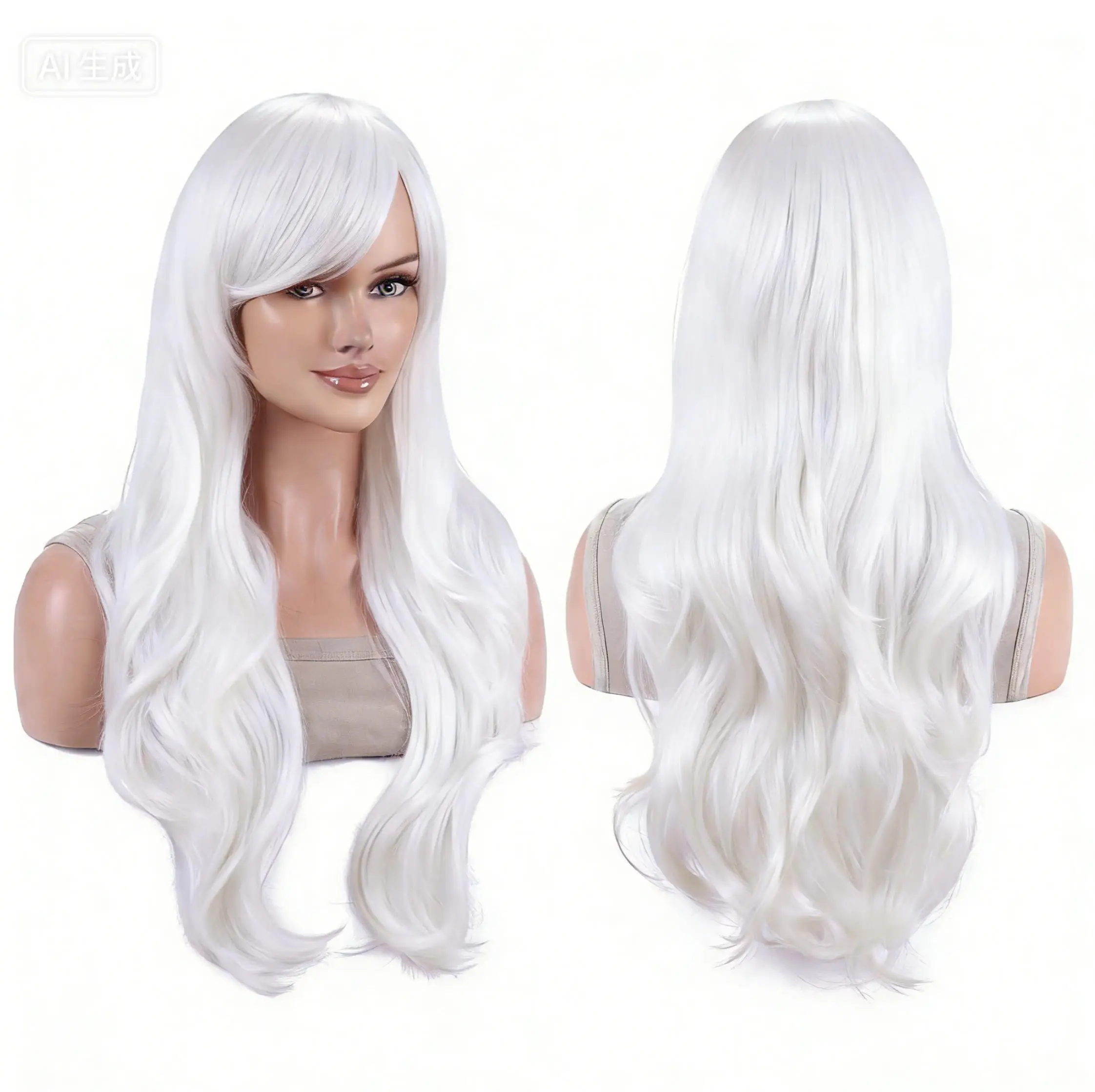 Muted Lavender Wavy Lolita Cosplay Wig