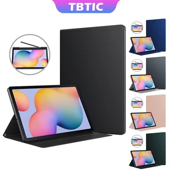 TBTIC 삼성 갤럭시 탭 S6 라이트 S7 S8 S9 11 인치 마그네틱 흡수 커버, 펜슬 홀더 포함, 12.4 인치 태블릿 케이스