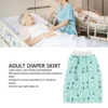 Wearable Incontinence Mat Adult Diaper Skirt Wearable Incontinence Mat Washable Cotton Cloth Reusable Diaper Bed Pad 2