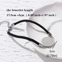 Luminous 2PCS/Set Stainless Steel Couples Bracelet For Women Lover Sun Moon Rope Charm Friendship Party Valentine Jewelry Gift - Image 6