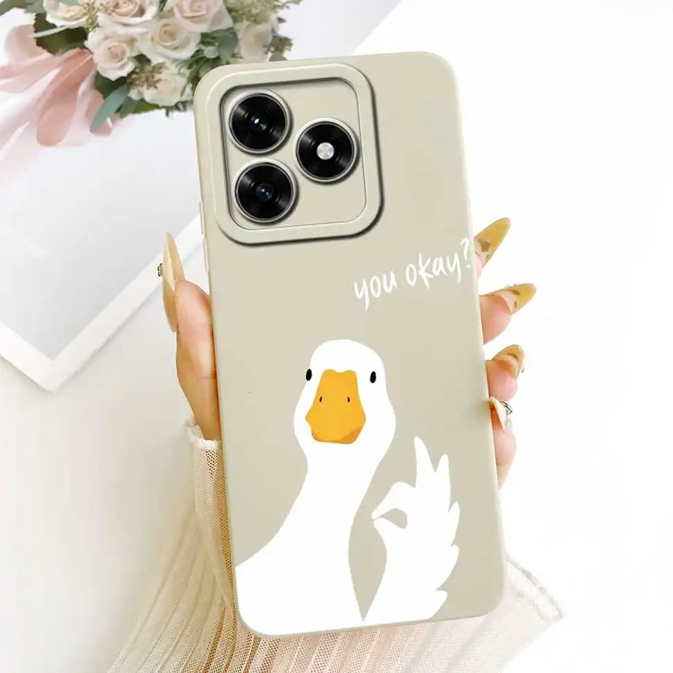 Cute Rabbit Cartoon Silicone Phone Case, Soft Protective Cover
