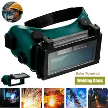 

Pro Solar Power Auto Darkening Welding Glasses 92*31mm Helmet Eyes Goggle Welder Glasses Welding Protective Tool
