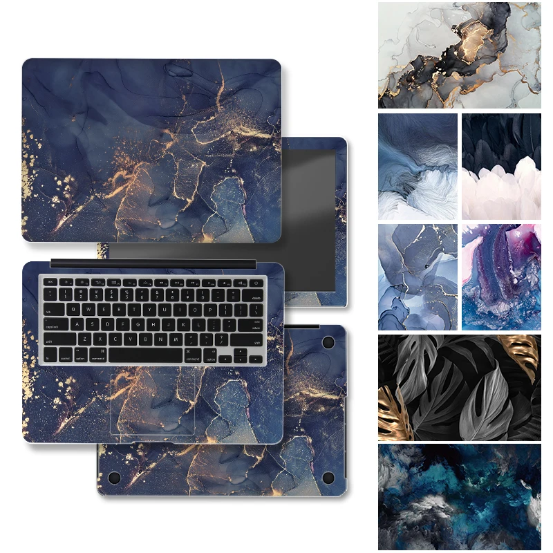 Diy Mármore Laptop Pele Adesivo Vinil Decalque Macbook Pro Lenovo Msi hp Acer Skins Decalque 13.3 14 15.6 17.3