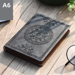 Vintage Leather Notebook Diary Journal - Portable, Easy to Use, and Ideal Gift (Grey)