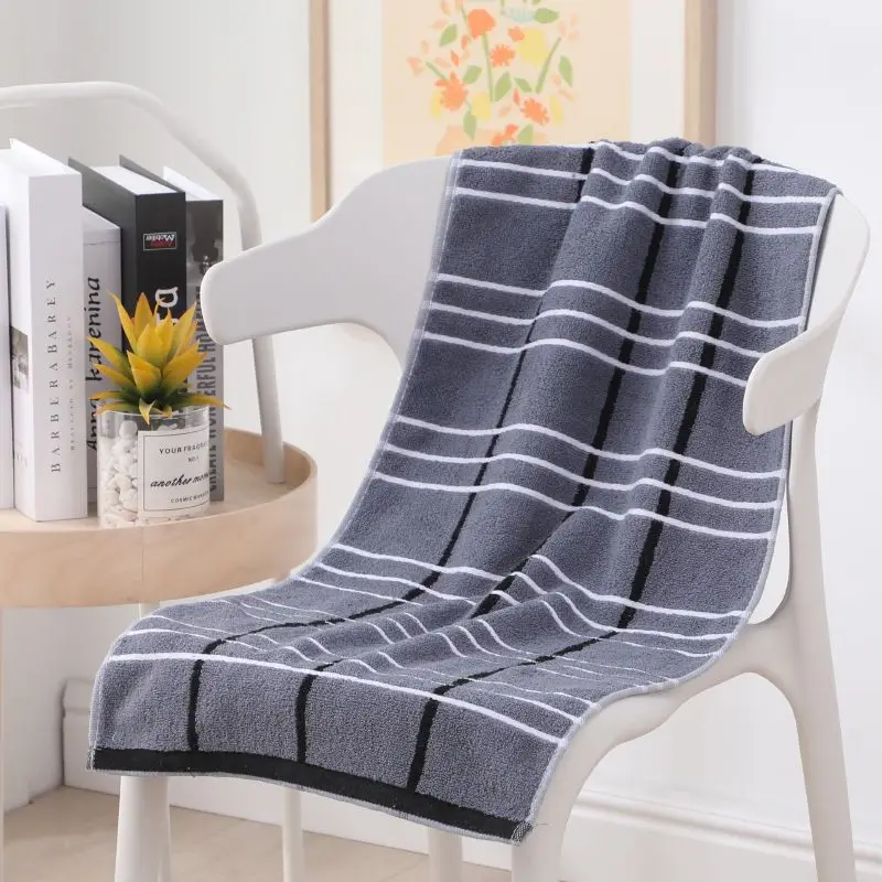 Lengthened Bath Towel Cotton Adult Plus Size Thickened large body bath towels Absorbent Soft Big Towel Bathroom supplies 40*90cm