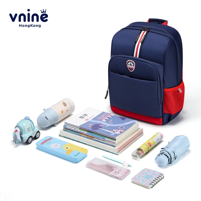 VNINE elementary school backpack for boys from grades one to six, lightweight spine protection, load reduction backpack for girl