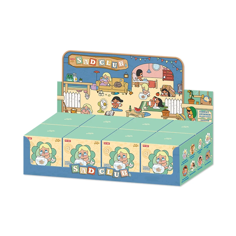 thumbnail image 1 of POP MART CRYBABY Sad Club Series - Fidget Spinner Blind Box 1PC/8PCS popmart Mystery Box Finger Toy, 1 of 5