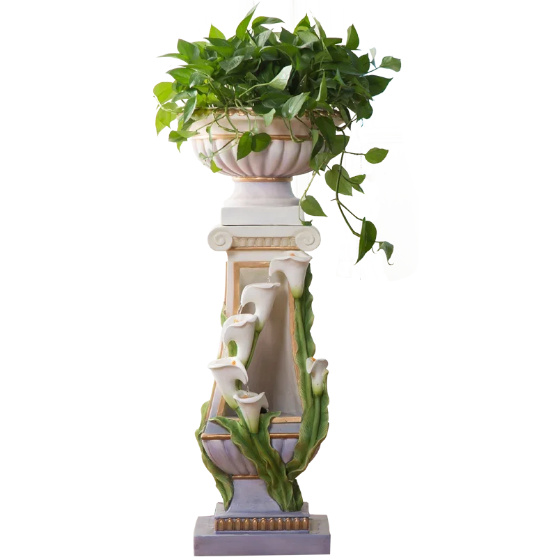 

TLL Floor Ornaments Living Room Furnishings Home Fountain Decorations and Accessories