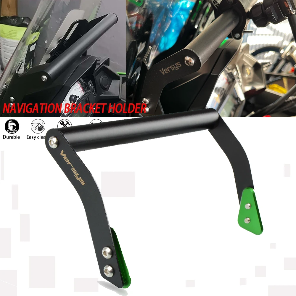 

2023 2022 For KAWASAKI Versys KLE 650 KLE650 2015-2021 Motorcycle Accessories Phone Holder Support GPS Navigation Plate Bracket