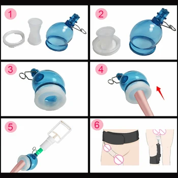 Penis Extender Pump Enlargement Dick Stretcher Bigger Grow Hanger Kit Sex Toys for Men Penile Enhancer Exercise Male Masturbator 4