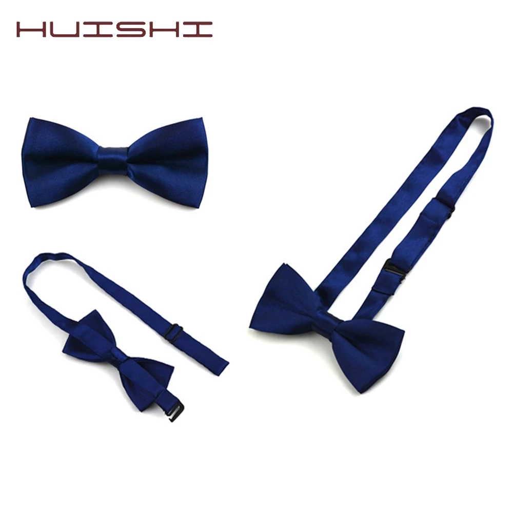 Men's Ties Polyester Bow Tie For Children Solid Color