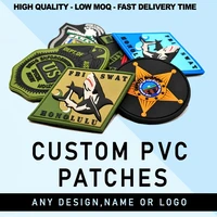 Пользовательские 3D нашивки из ПВХ, персонализированные резиновые нашивки, утюг на куртках, шапки, индивидуальные военные силиконовые нашивки из ПВХ на липучке