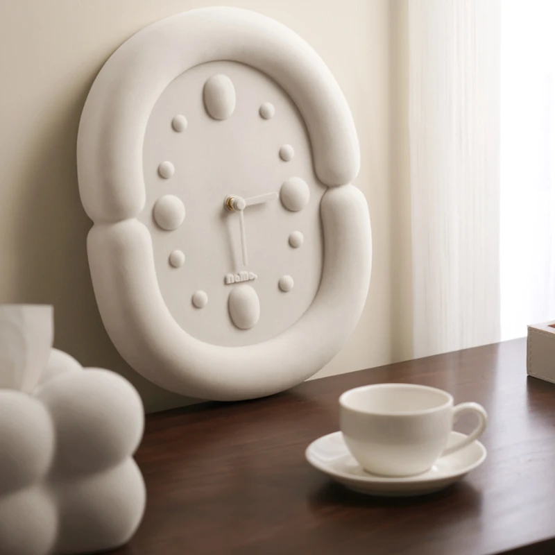 

"Cotton candy" wall clock high sense clock living room home fashion creative high value clock
