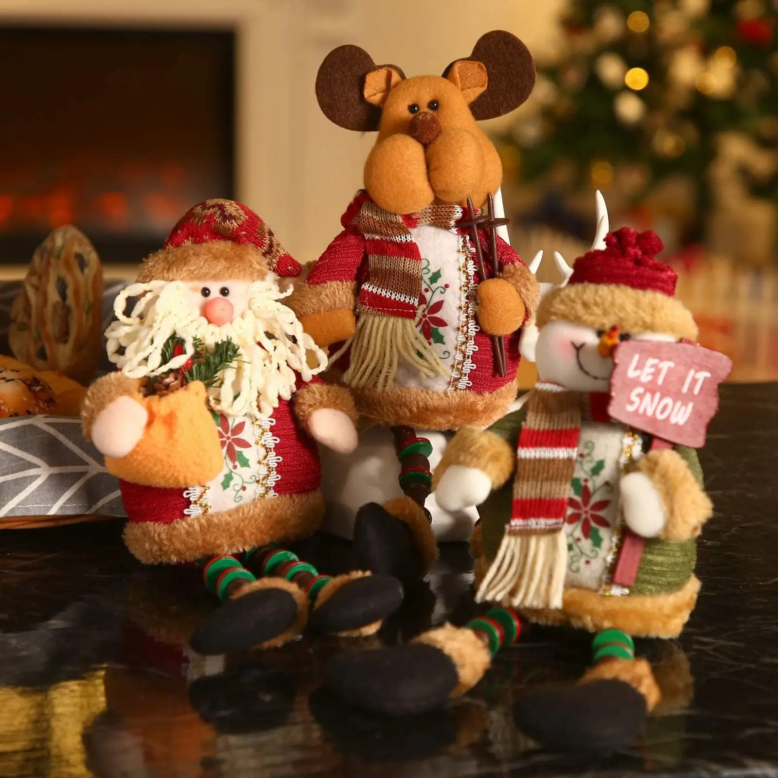 

New Santa Claus snowman elk Christmas doll Christmas doll Christmas doll put out Christmas gifts