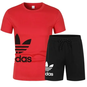 Men's shorts set, two-piece set, luxury designer clothing, fashionable garter, gym, 2025 3