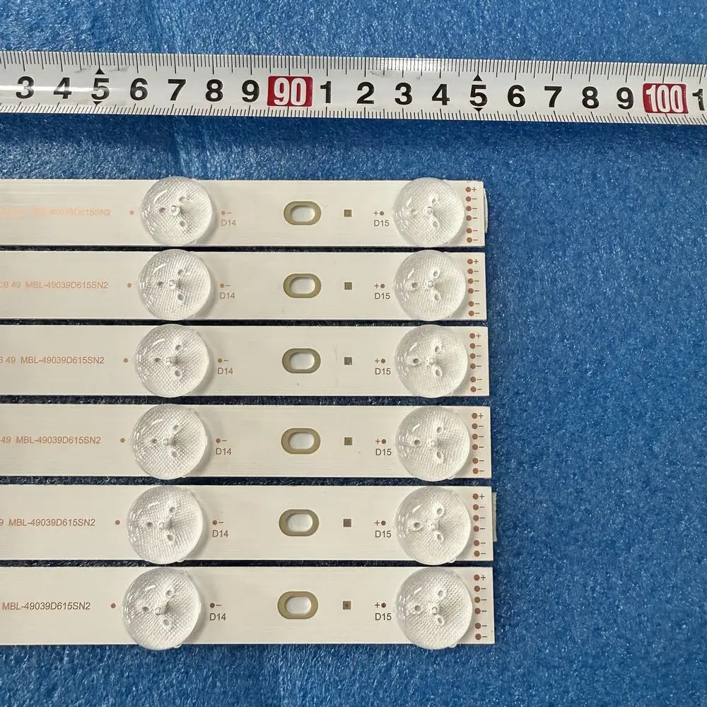 LED backlight strip set for Sony XBR-49X900F TV, 6pcs 950mm bars