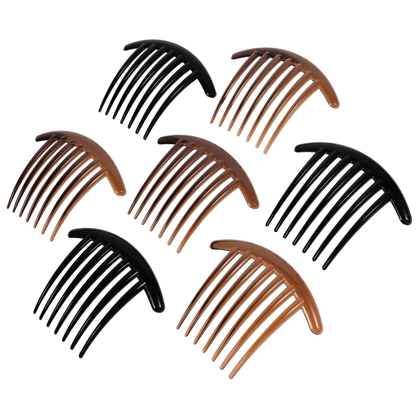 10 Pcs 긴 치아 롤빵 빗 아크릴 헤어 빗 여성 사이드 빗 삽입 빗 프랑스어 애타게 롤러 클립 바레트 빗 액세서리