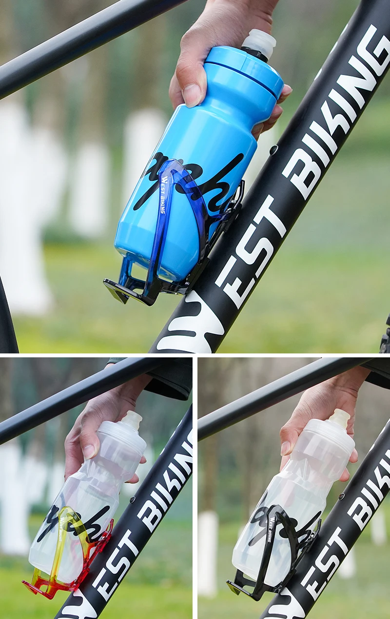 WEST BIKING 2 Stück Fahrrad-Flaschenhalter, mehrfarbig, erhältlich, leicht, Radfahren, Wasserflaschenhalter, MTB, Rennrad, Zubehör – Detail 12