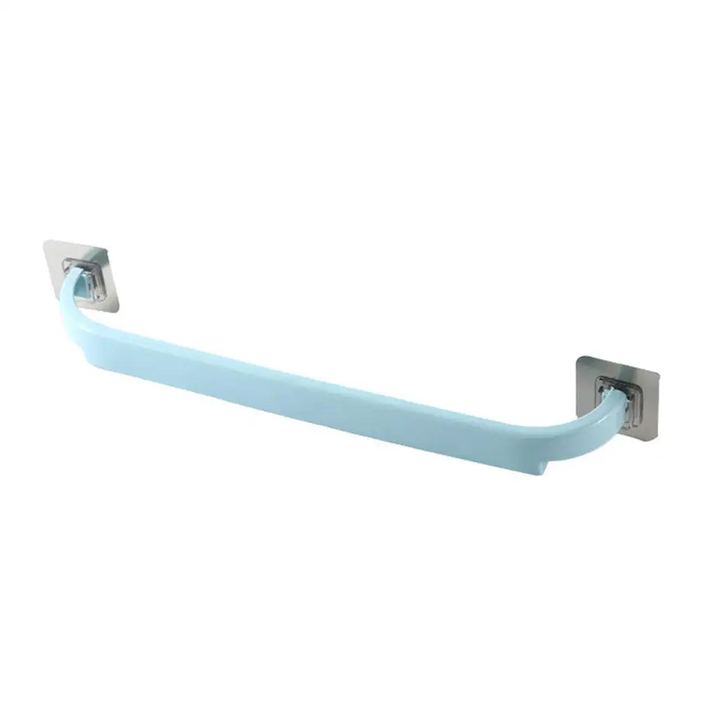 Towel Rack Adhesive Bathroom Towel Bar Shelf Wall Mounted Towels Hanger Toilet Holder Kitchen Bathroom Organizer
