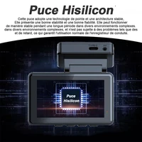 Dashcam 4K Mini Enregistreur Vidéo de Voiture avec GPS et Wi-Fi, Double Objectif 1080P, Caméra de Recul, Vision Nocturne, Boîte Noire, Surveillance de Stationnement 24h/24 5