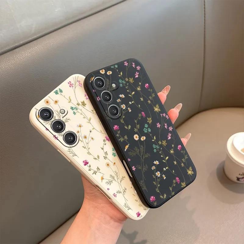 Floral Painted Silicone Soft Cover