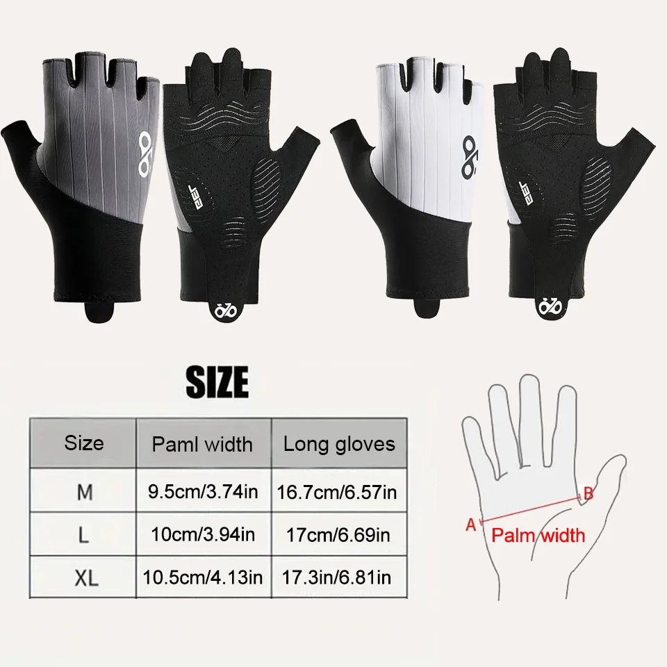 Bicycle Gloves Half Finger MTB Cycling Gloves For Men 3D Padded Anti-Slip Shock-Absorbing Biking Bike Accessories GTUBIKE Summer