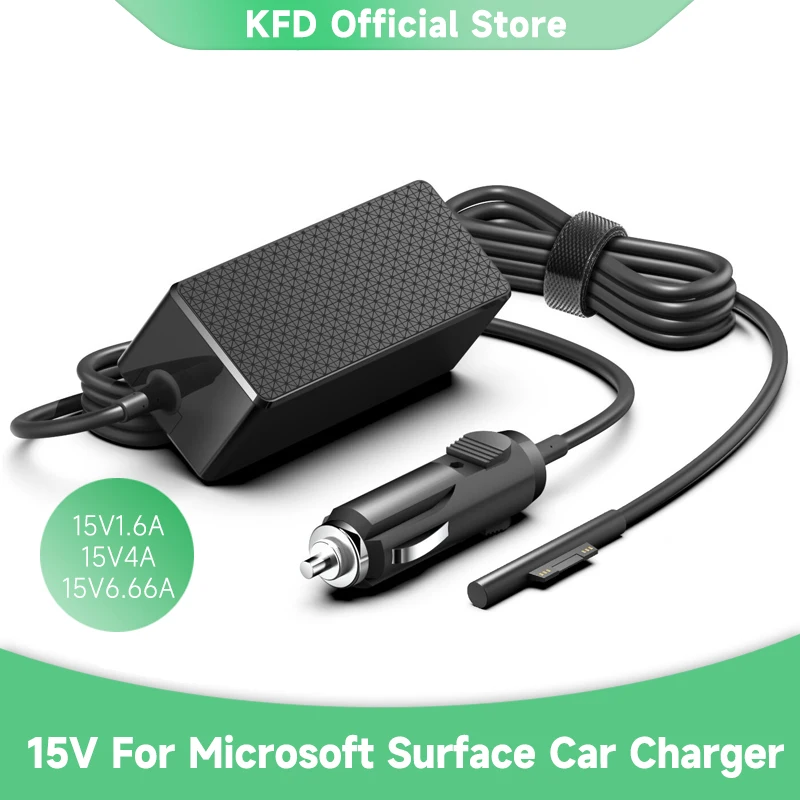 100W 15V 6.33A Car Charger for Microsoft Surface Book 3 2 1 Surface