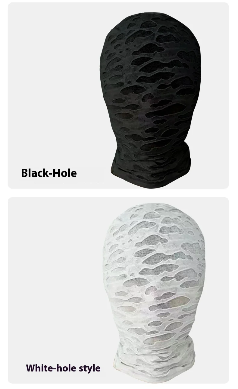 Ice Hochelastische, dünne Halloween-Rollenspiel-Cosplay-Maske, Bestseller, transparente, visuelle, nicht poröse, atmungsaktive Vollgesichtsmaske – Detail 7