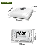 850W Roof Top Mounting Cooler Unit DC12v/24v Car Portable Air Conditioner AC COOLER AIR COOLER AIR COOLING FAN FOR TRUCK RV 1