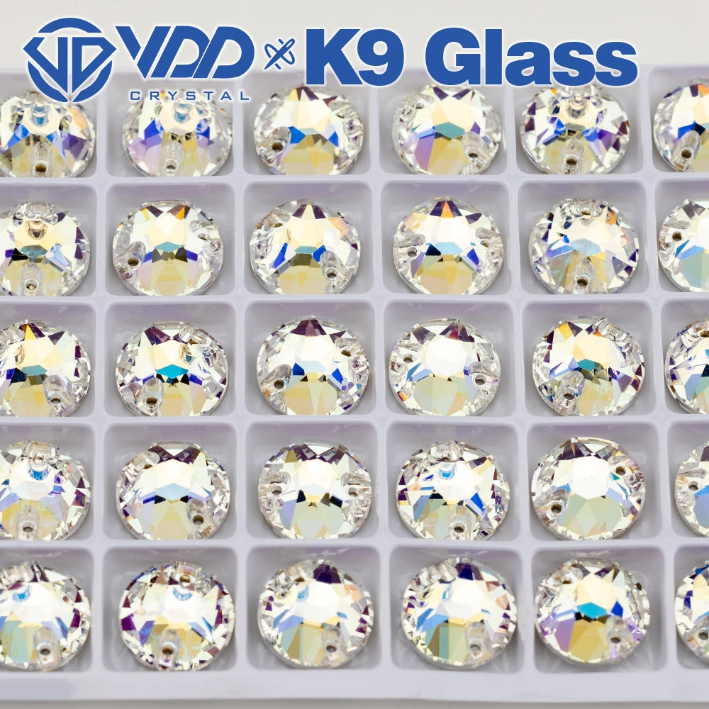 VDD S256 Moonlight 8, große 8, kleine, hochwertige K9-Glas-Strasssteine zum Aufnähen, Kristall-Nähsteine mit flacher Rückseite für Kleidungsdekorationen – Detail 5