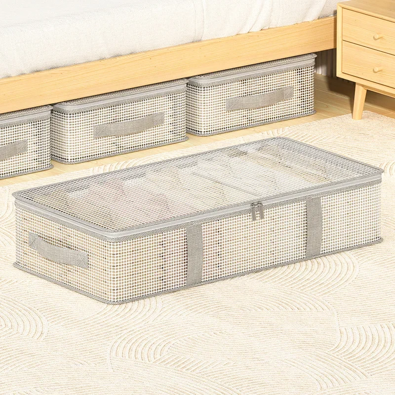 Foldable Storage Bags PVC Transparent Large Capacity Clothing Wardrobe Storage Bag Wear-resistant Dustproof Moisture-proof 6