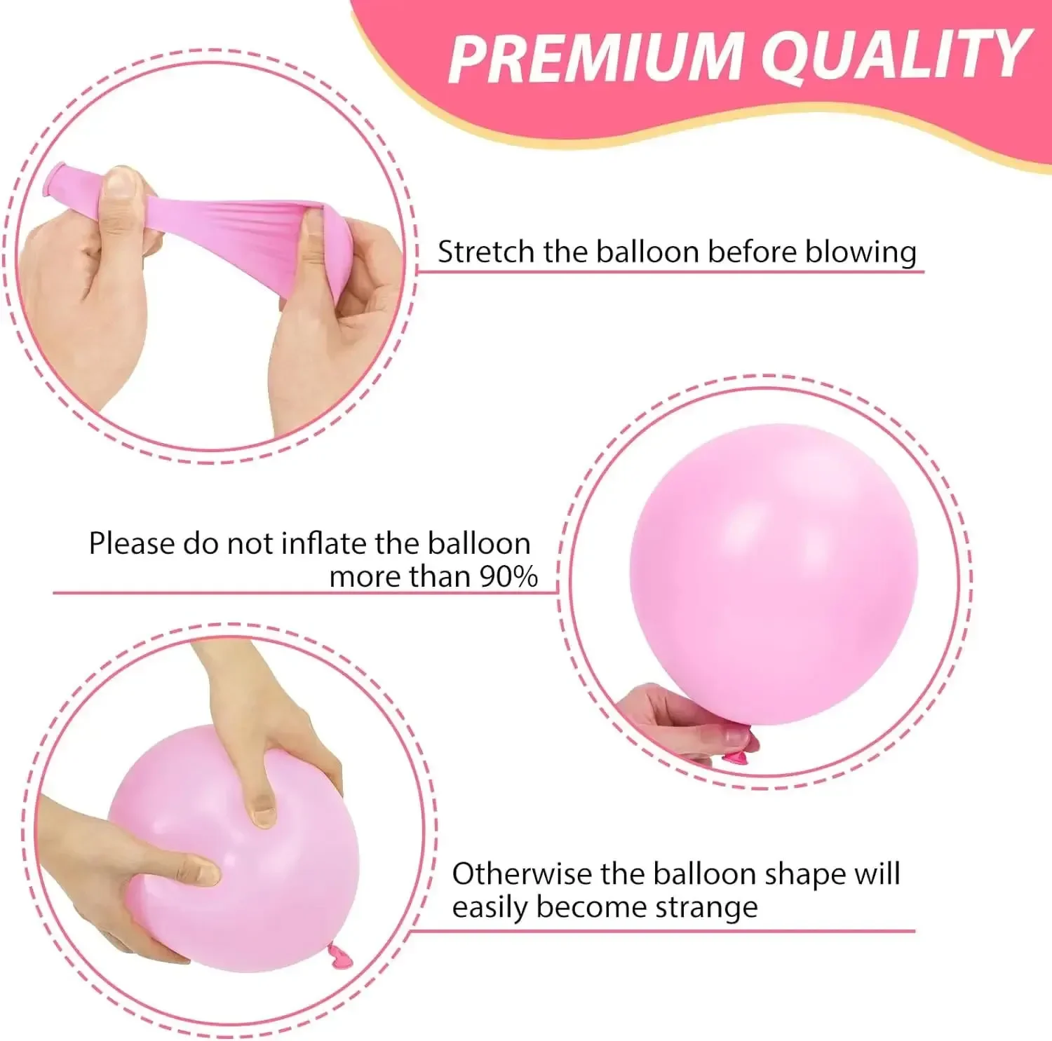 Roségold Konfetti Latex Luftballons Kit,12 Zoll Luftballons Party liefert für Geständnis Hochzeit Mädchen Geburtstags feier Dekoration – Detail 8