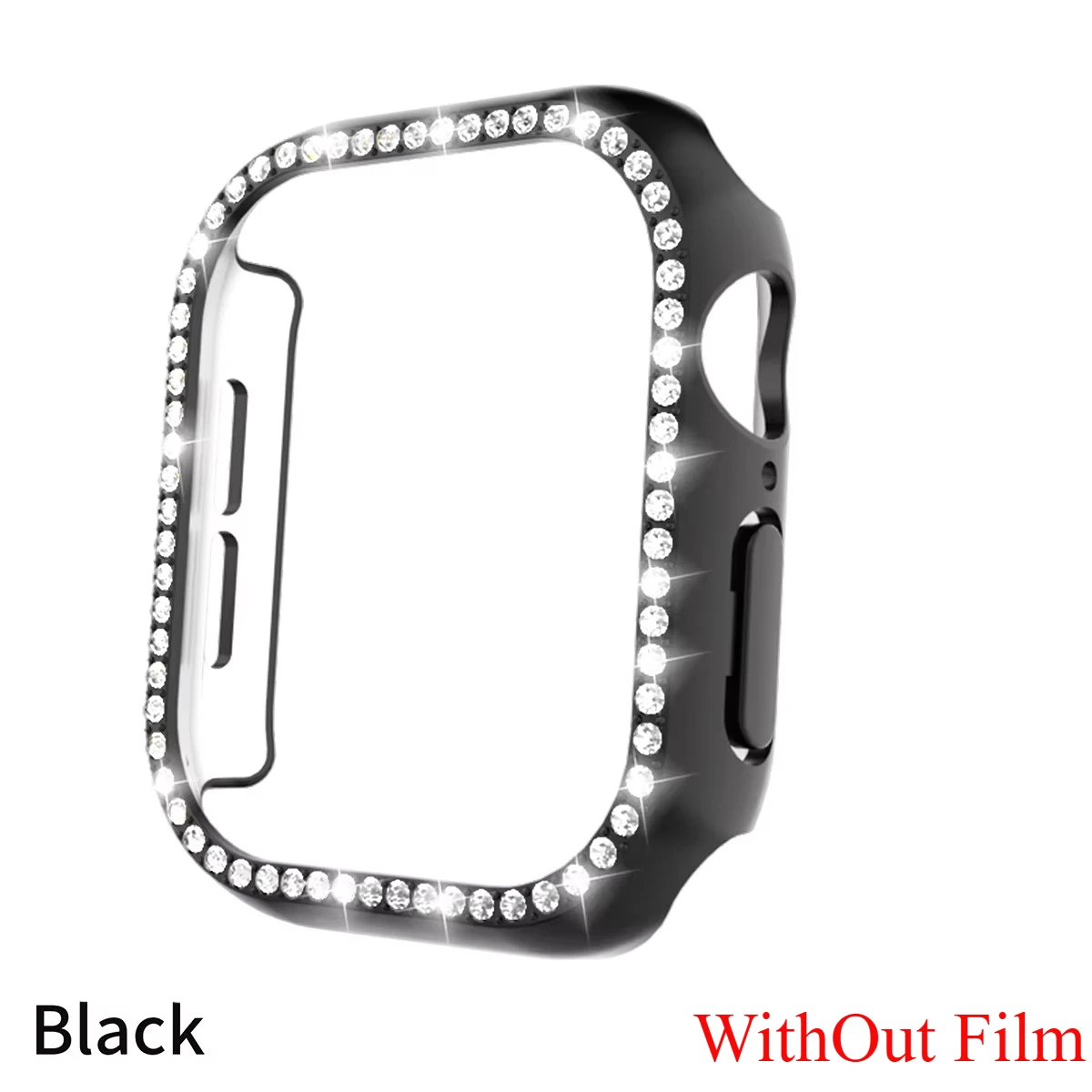 Diamond Glass Apple Watch Bling Bumper Protector Case