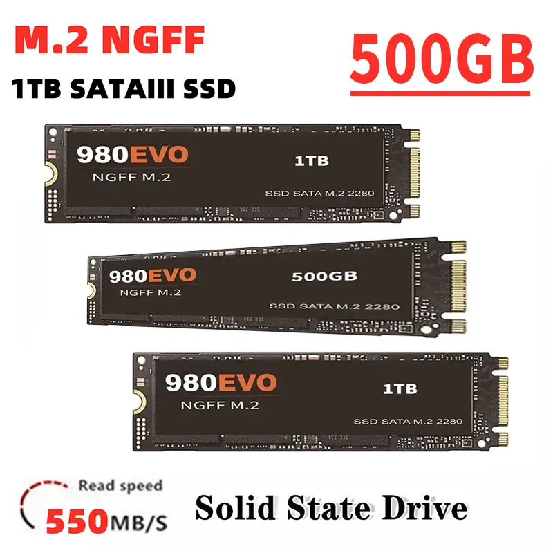 

Высокоскоростной внутренний жесткий диск NGFF M.2 оригинальный SSD 2 ТБ 980EVO 1 ТБ/500 Гб твердотельный жесткий диск для ноутбука/настольного компьютера/mac 2023 Новинка