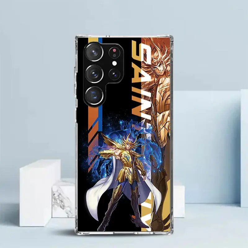 Anime Saint Seiya Soft TPU Phone Case - Stylish Protective Back Cover