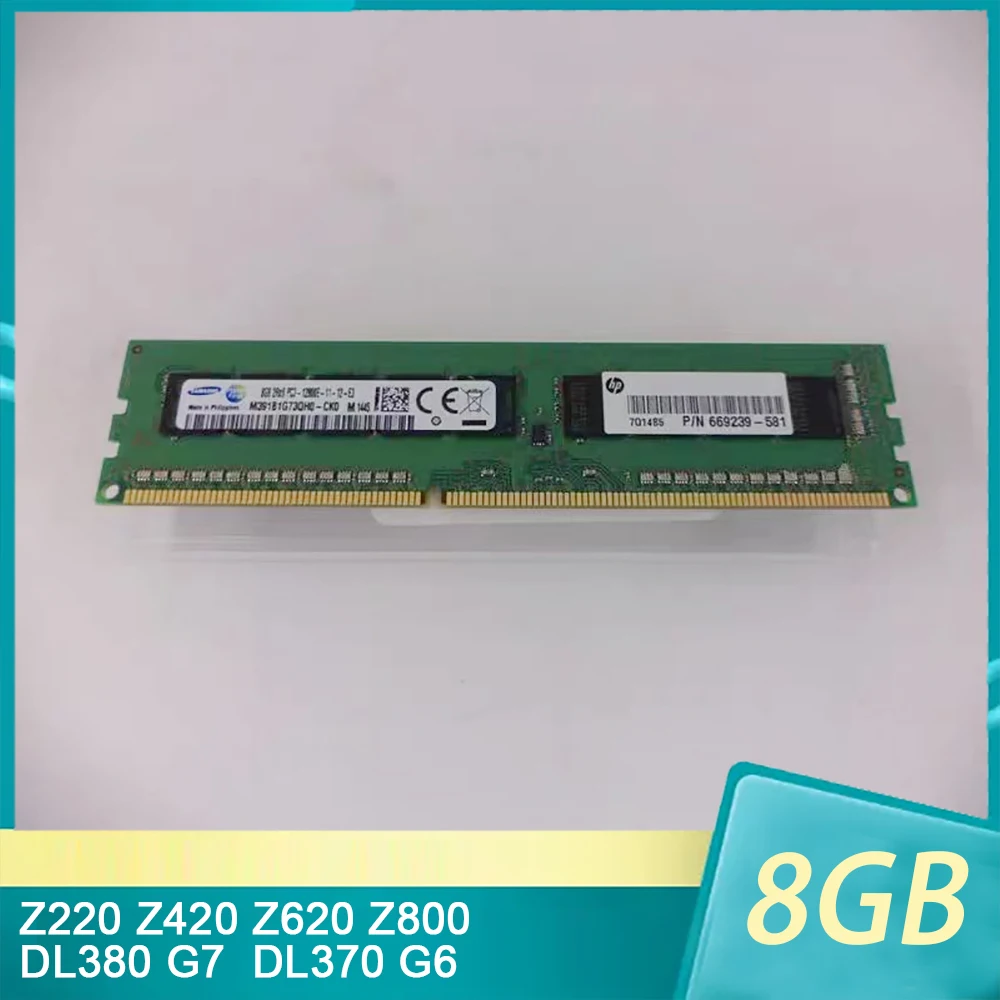 Per Hp Z220 Z420 Z620 Z800 Dl380 G7 Dl370 G6 Workstation Server Memoria 8G 8Gb Ddr3 1600 2 Rx8