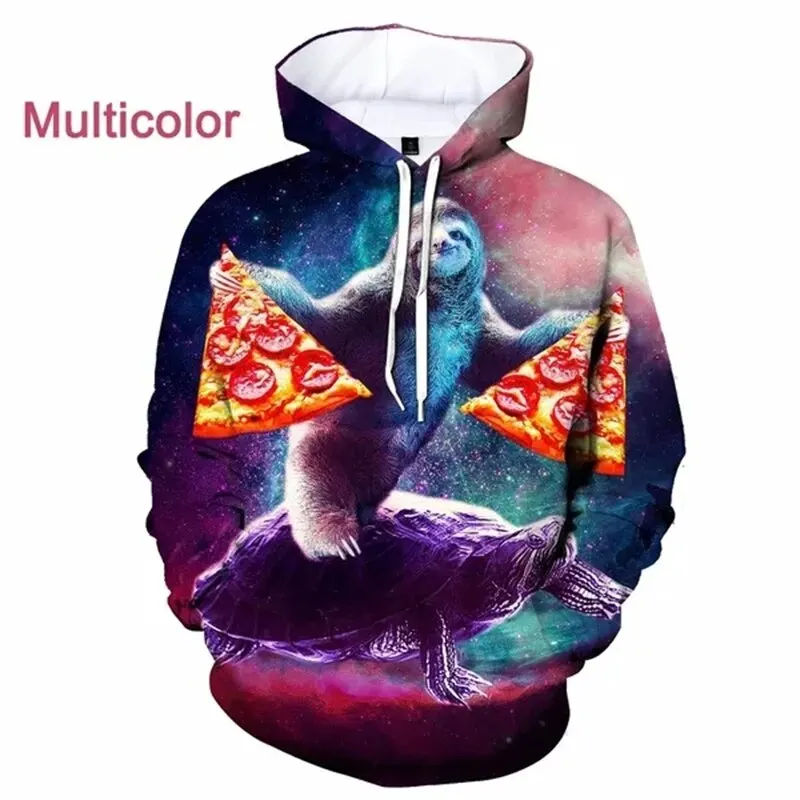thumbnail image 1 of Sudadera con capucha con estampado 3D de animales perezosos para hombre, sudadera informal de gran tamaño, sudadera con capucha de manga larga para hombre y mujer, ropa de calle, 1 of 4