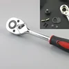 46 Piece/Set of Car Repair Tool Kit 1/4-Inch Socket Set Car Repair Tool Ratchet Torque Wrench Combo Auto Repairing Tool Set 2
