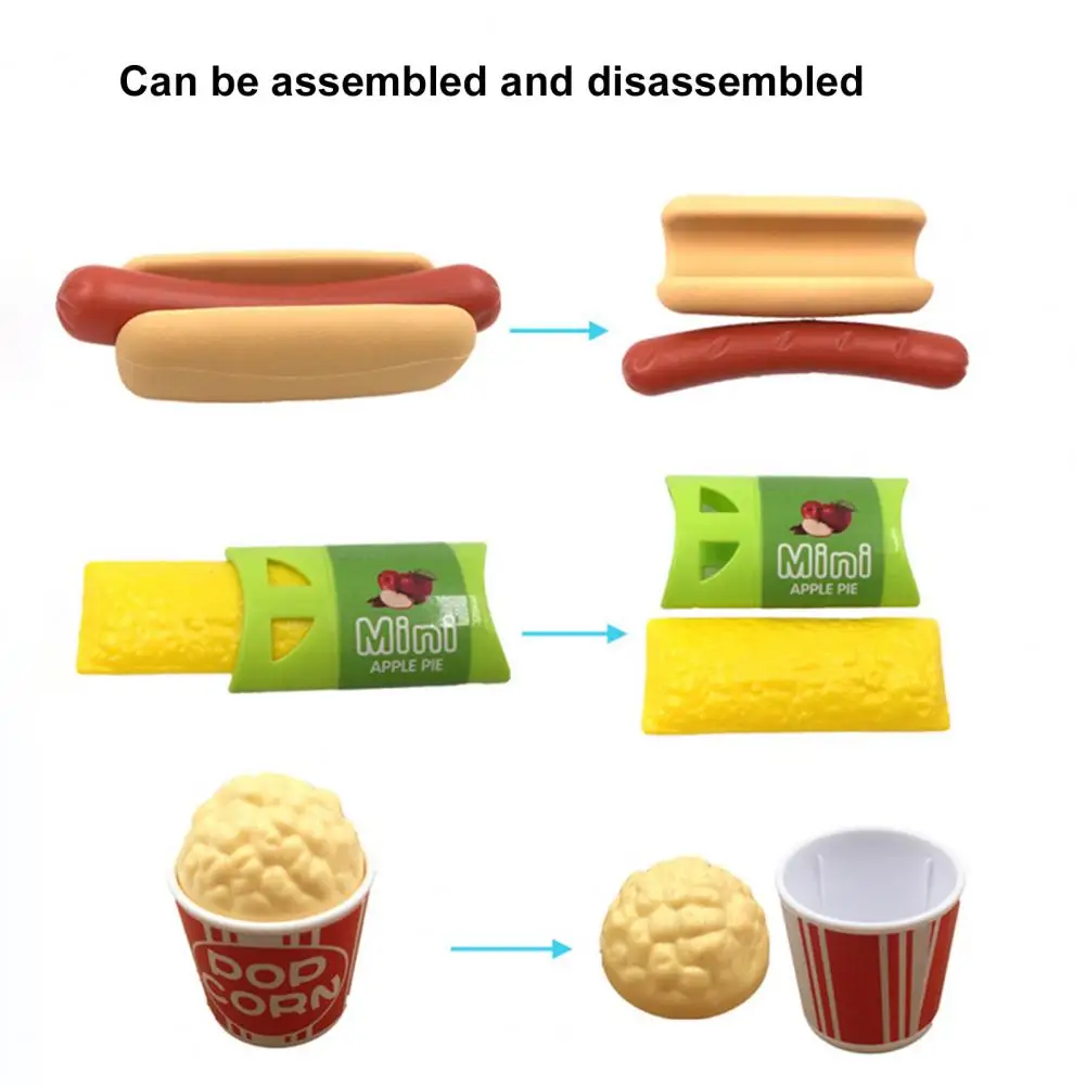 Generic Brinquedos De Comida De Plástico Jogos De Combinação De Terno  Infantil Para Crianças De 3 A 5 Anos Hambúrgueres Falsos Pvc Artificial  Comida