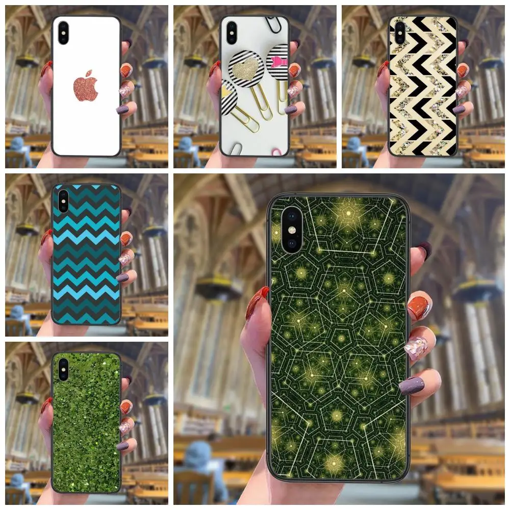 Aqua Silver Green Mint Glitter Clear Protector Phone Coque Per Samsung Galaxy S30 S21 S20 Fe S10 S10E S9 S8 S7 S6 Edge Lite