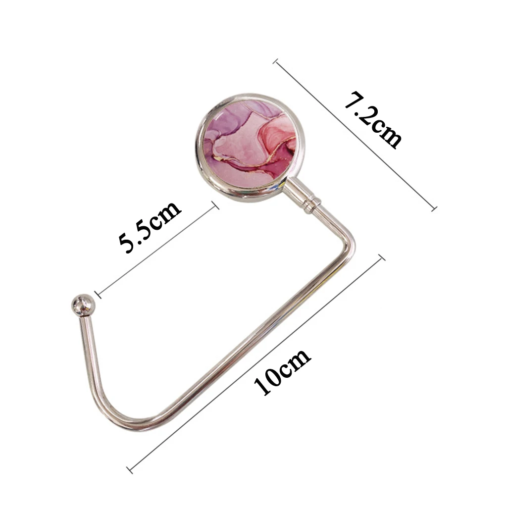 Creative Portable Metal Foldable Bag Purse Hook Handbag Hanger Purse Hook  Handbag Holder Shell Bag Folding Table Hook 10 Colors - AliExpress