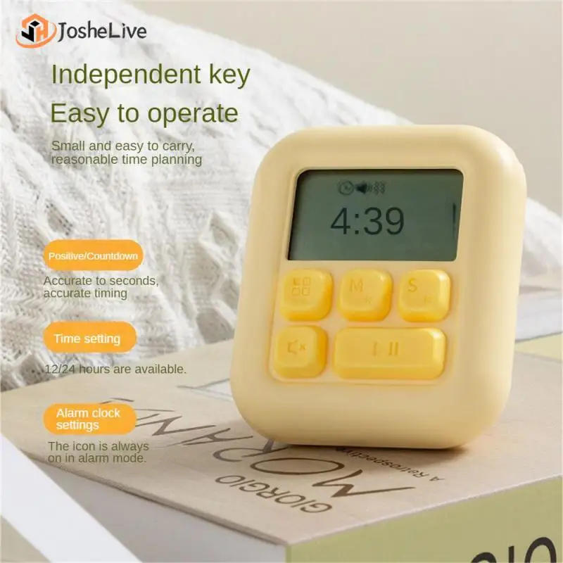 

Зеленый будильник с индикацией времени, желтые часы-будильник с индикацией времени, таймер, обратный отсчет, будильник, настройка фотографий