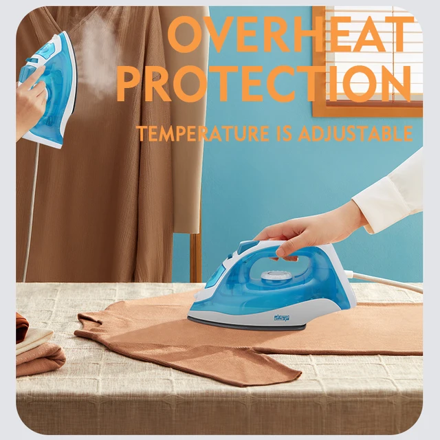 Electric Steam Iron, Protective Insulation, Temperature Adjustable, with Overheat Protection, Suitable for Home, Travel 3